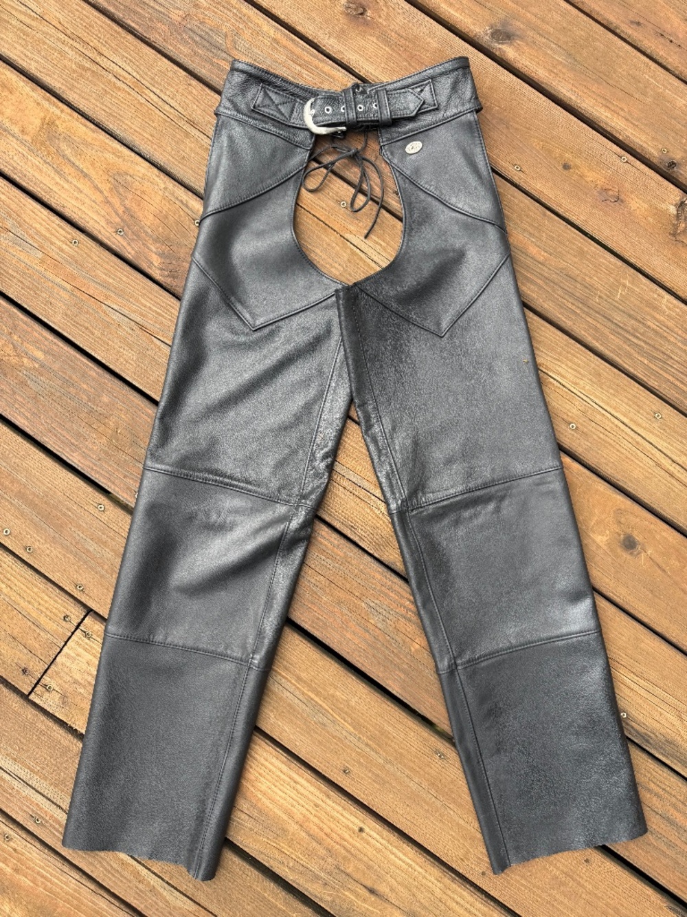 Harley Davidson Womens Leather Motorcycle Chaps Size Small